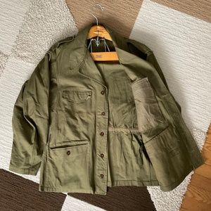 A.P.C. Men’s Military Green Utility Jacket - S